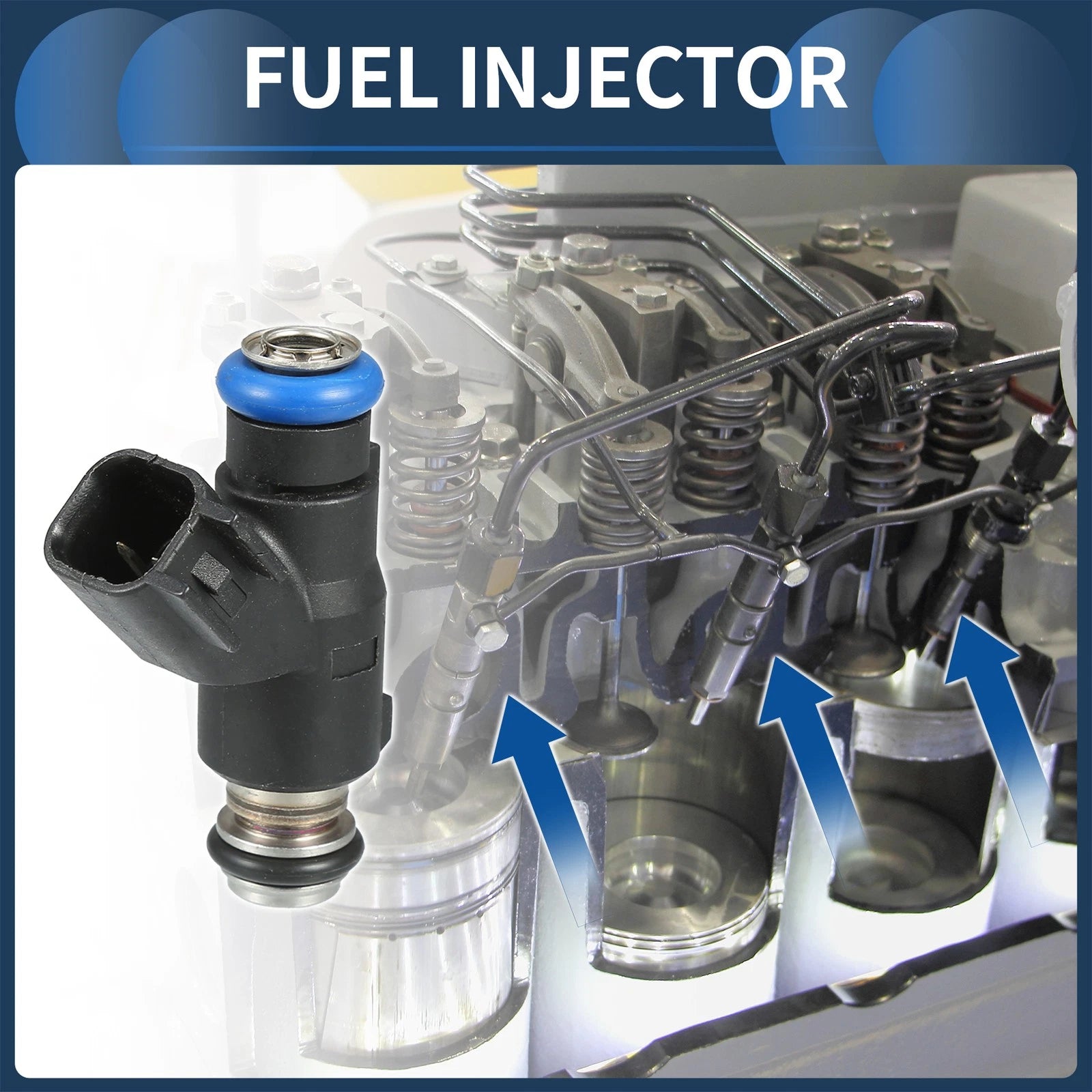 Fuel Injector Replacement for Hyundai Santa Fe (2007–2009) 3.3L 6 Pieces