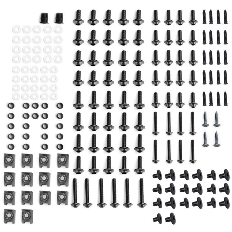 198pcs Fairing Bolts Screws Kit for Yamaha YZF R6 R1 R25 R125 R3 MT XJR (2000–2023)