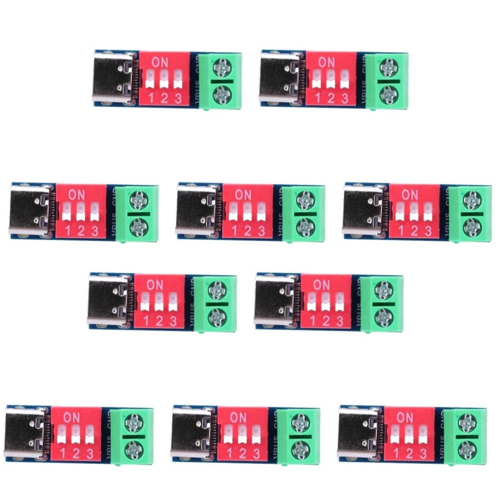 10PCS USB C Power Delivery Trigger Module for Fast Charging