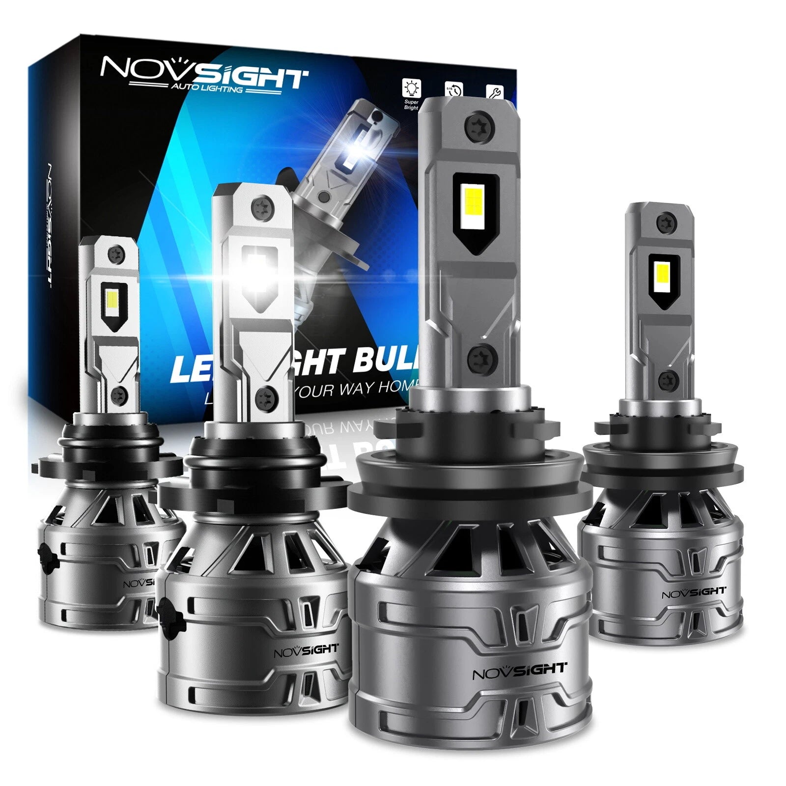 HB3/9005 + H11 Combo LED Headlight Bulbs for Universal Fit (6500K)