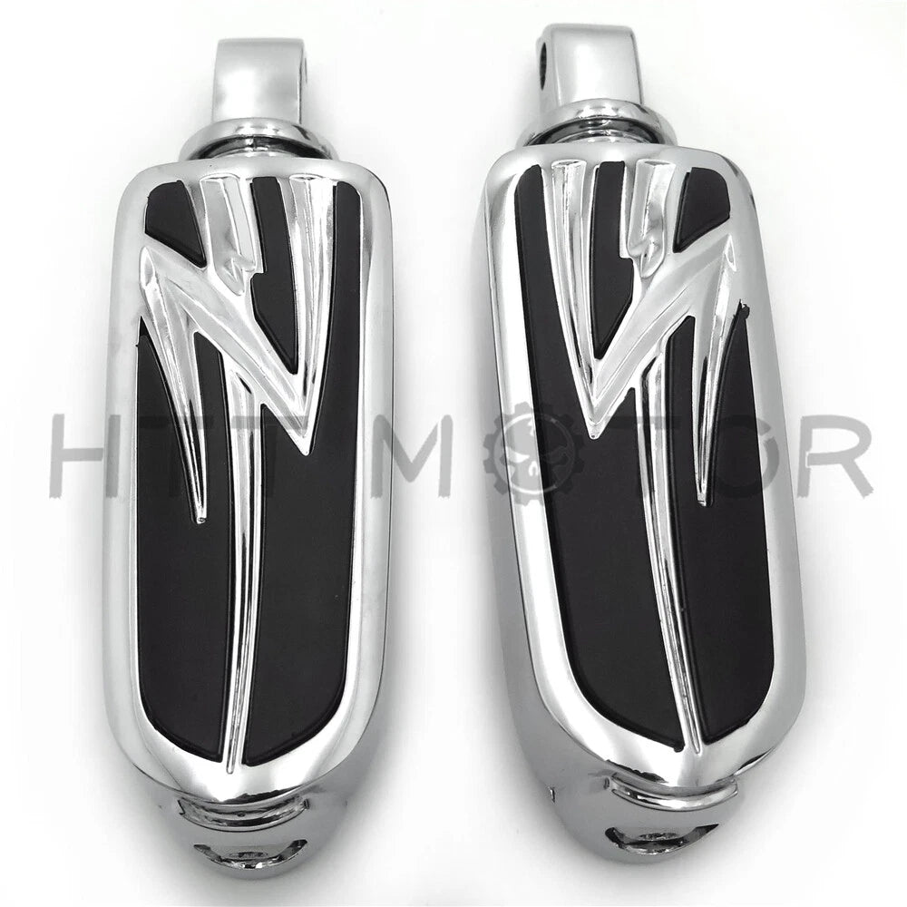 Chrome Flash Lightning FootPeg for Victory King Pin (Rear)