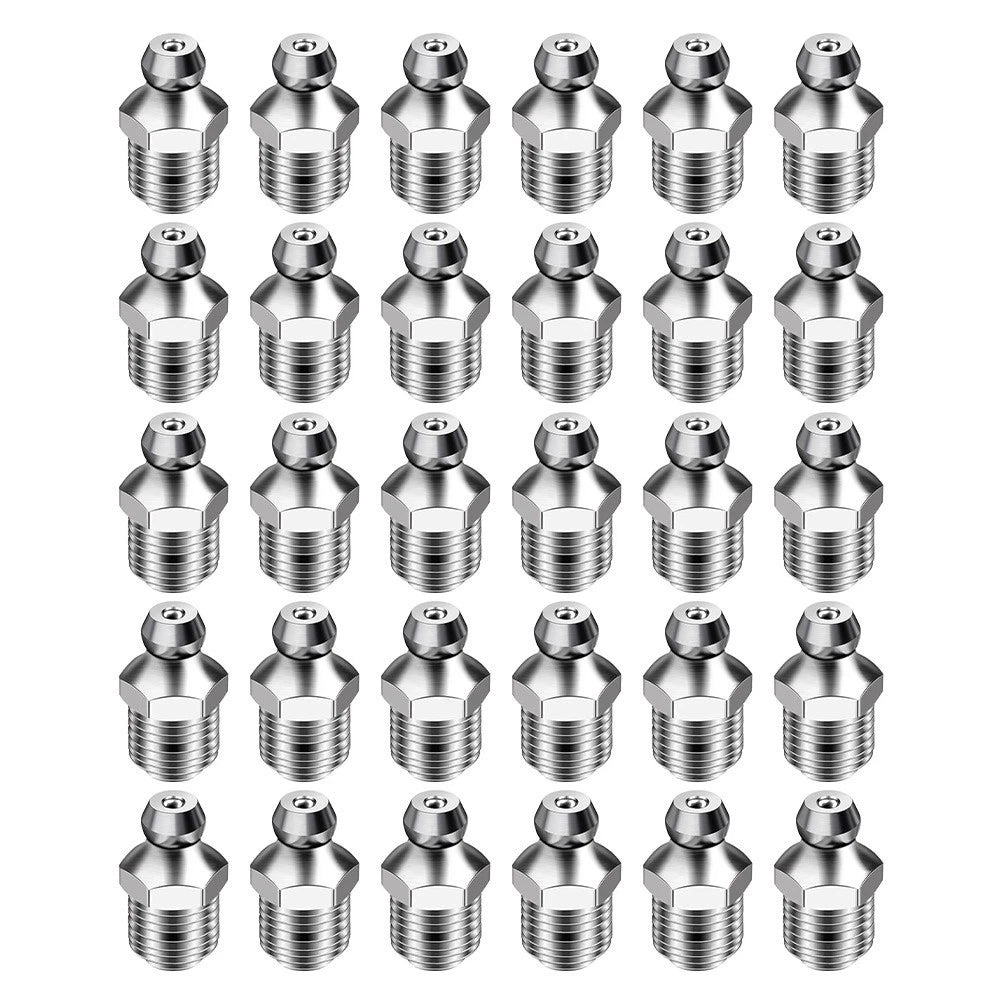 30 Zerk Grease Fittings for Heavy Equipment Maintenance