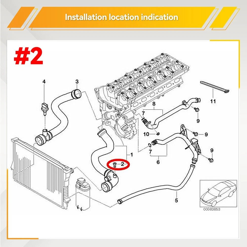 Coolant Radiator Screw for BMW E36 E46 E39 E90 (1992–2012) 17111712788