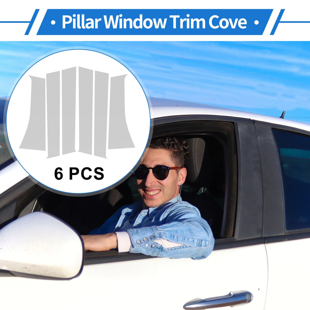 Door Pillar Window Trim Set Silver Tone for Mitsubishi Xpander (2017–2025)