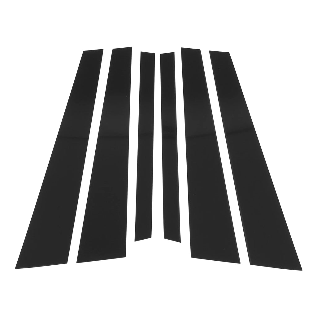Door Pillar Window Trim Set Black for BMW 7-Series (1995–2001)