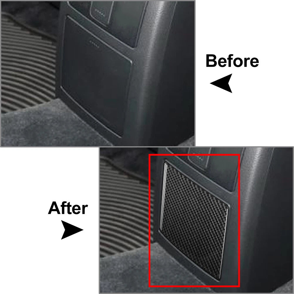 Interior Rear Console Panel Cover Trim for Volkswagen Passat B5 (2001–2005) Black