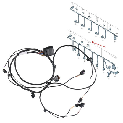 Front Bumper Parking Sensor Wiring for Touareg 2011 2014 High Wear Resistance