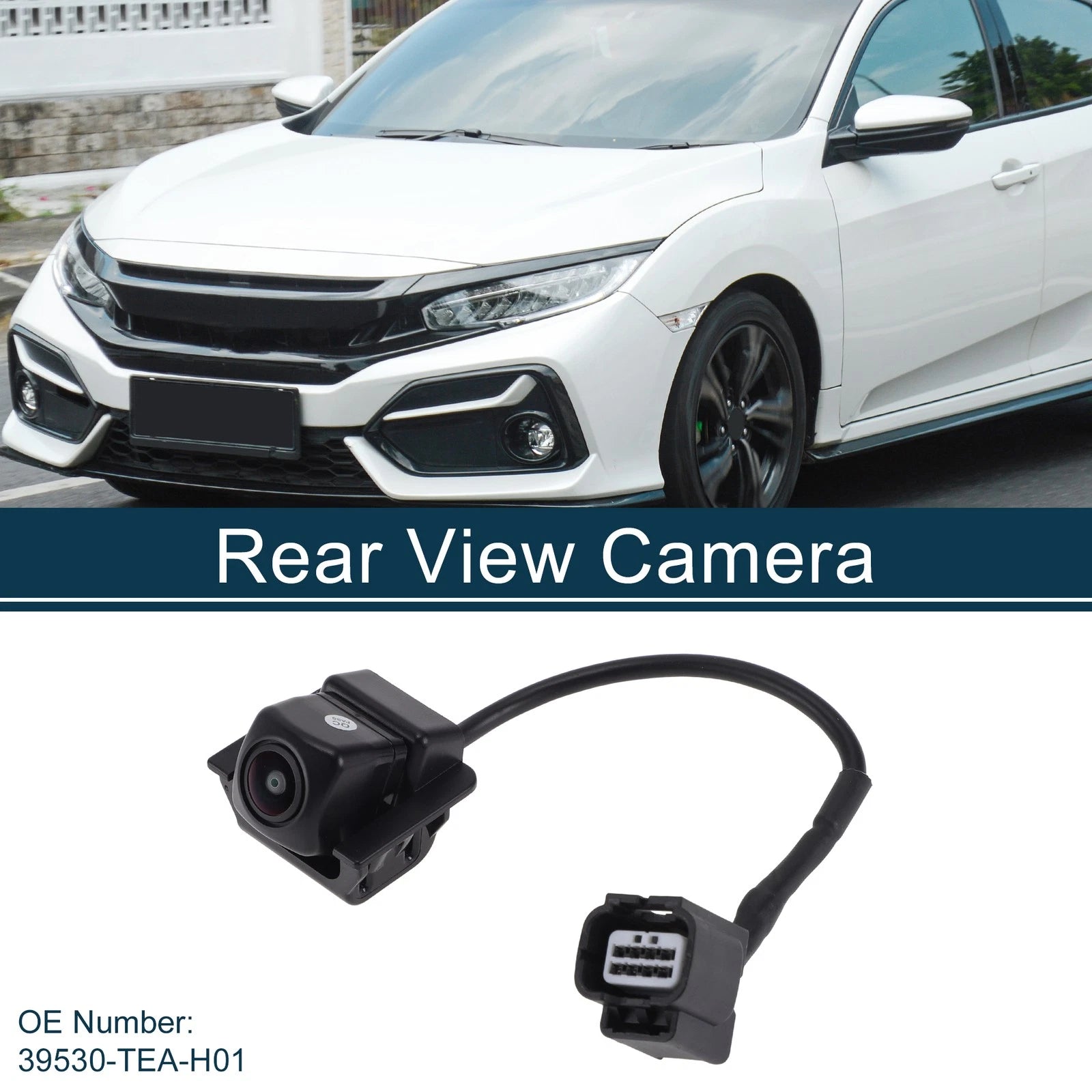 Rear View Backup Camera 120-180 Degree Replacement for Honda Civic Sedan 2019