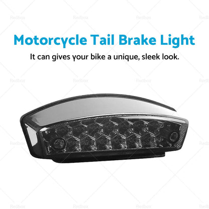 Universal Smoke LED Rear Brake Tail Light for Motorcycle (All Years)