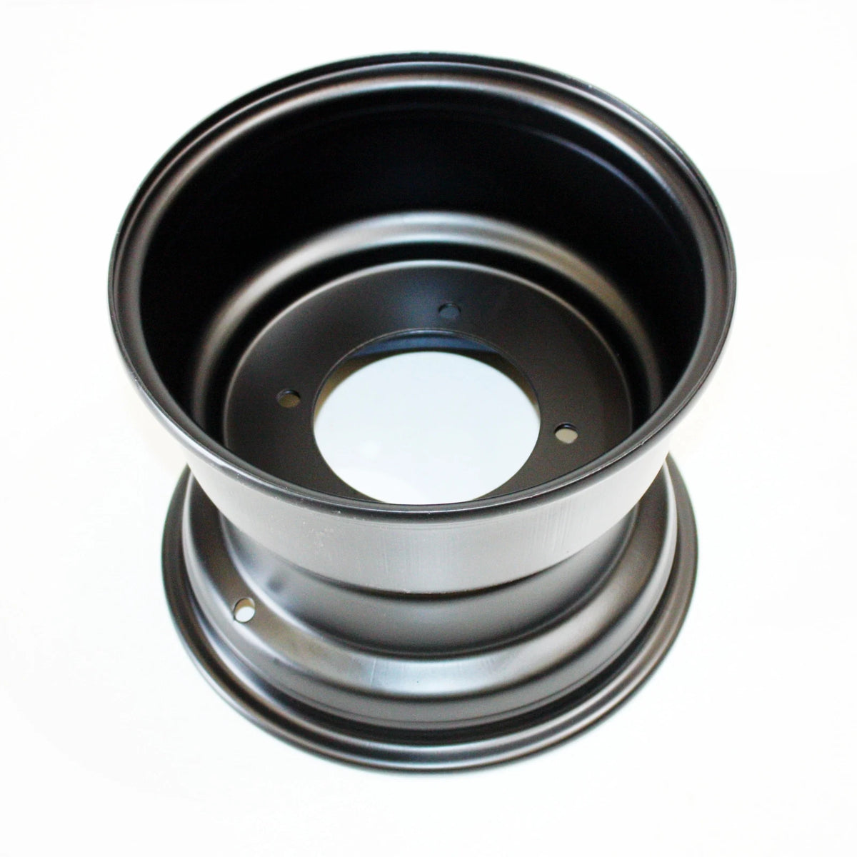 2X 10" Black 110mm Hole 4 Stud Rear Wheel Rim for ATV Quad Buggy