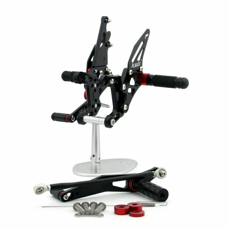 Rearsets Footpegs Pedals for Yamaha YZF-R1 1000 (2009–2014) Black T9