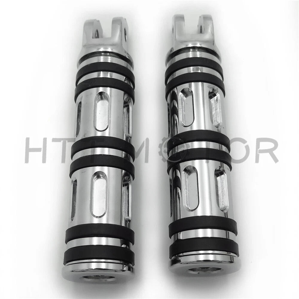 Chrome Edge Cut Footpegs for Harley Breakout FXBR / FXBRS (2018–2019)