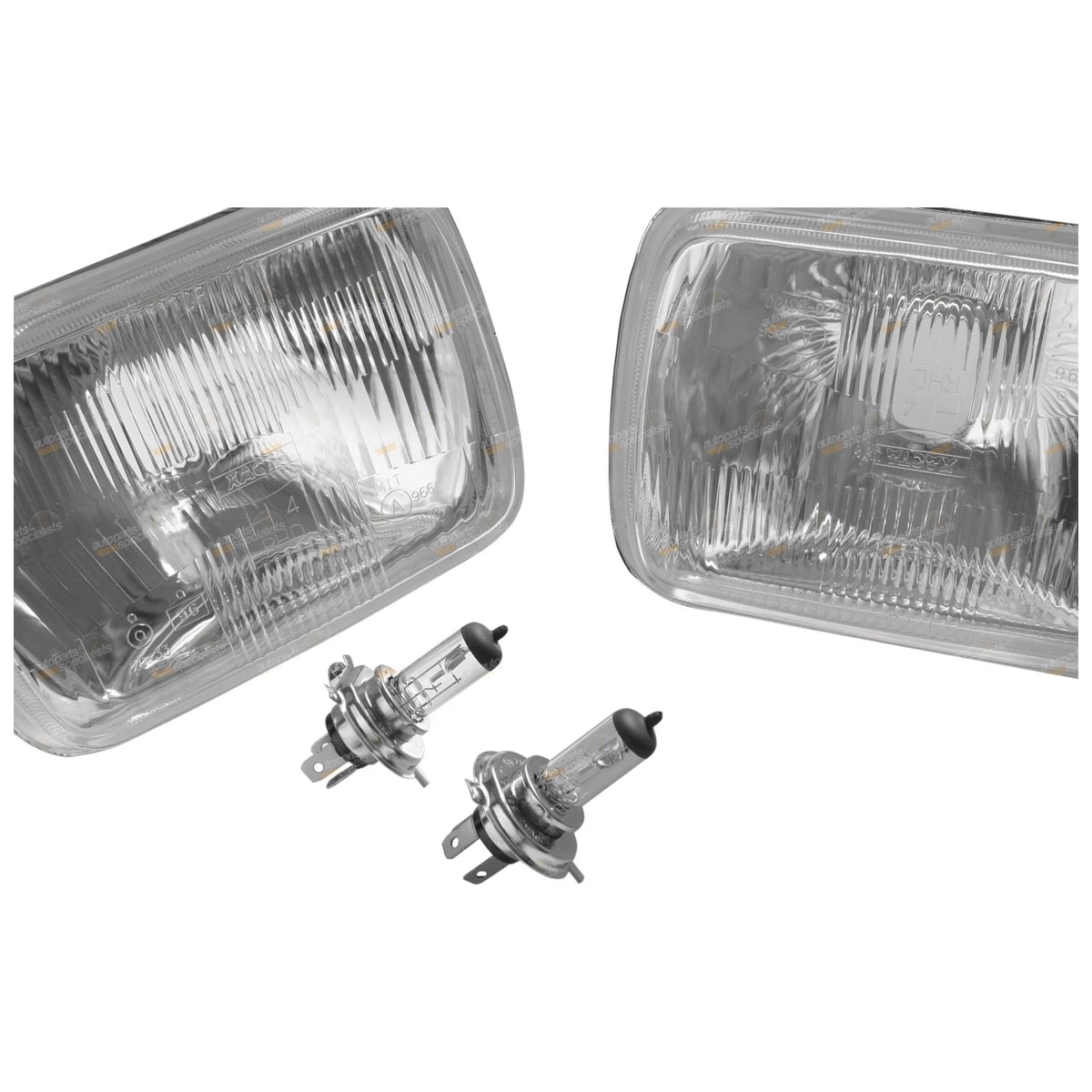 2X Universal Headlights Pair for Nissan Navara/Holden Rodeo (1981–1997)