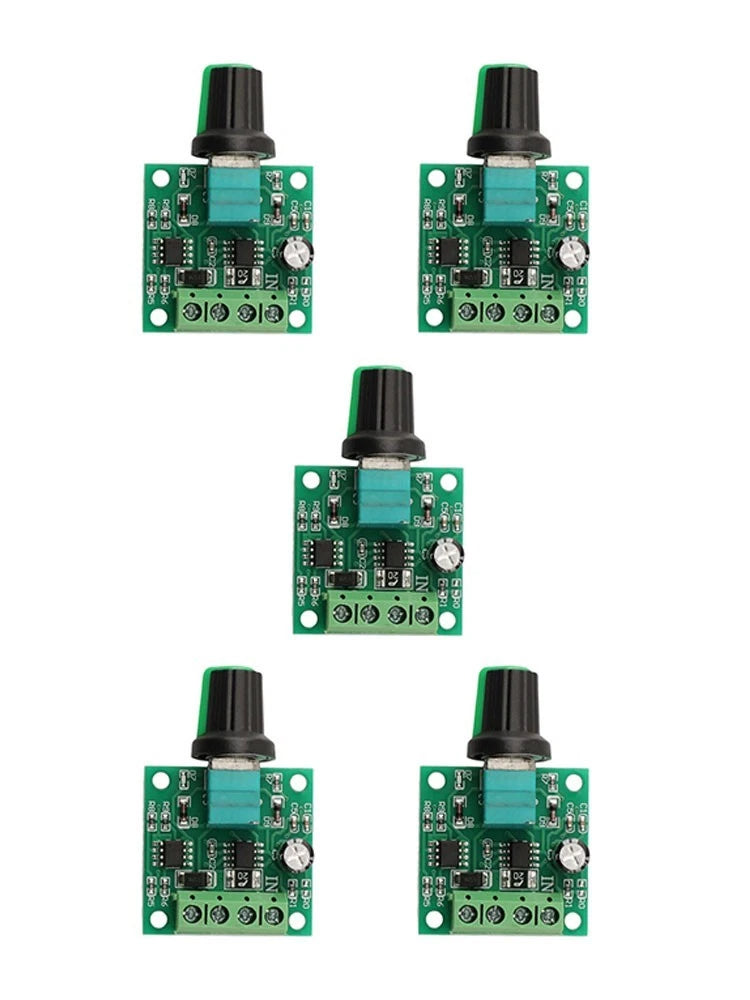 5Pcs PWM Motor Speed Controller 2A Low Voltage DC LED Dimmer (1.8V-12V)
