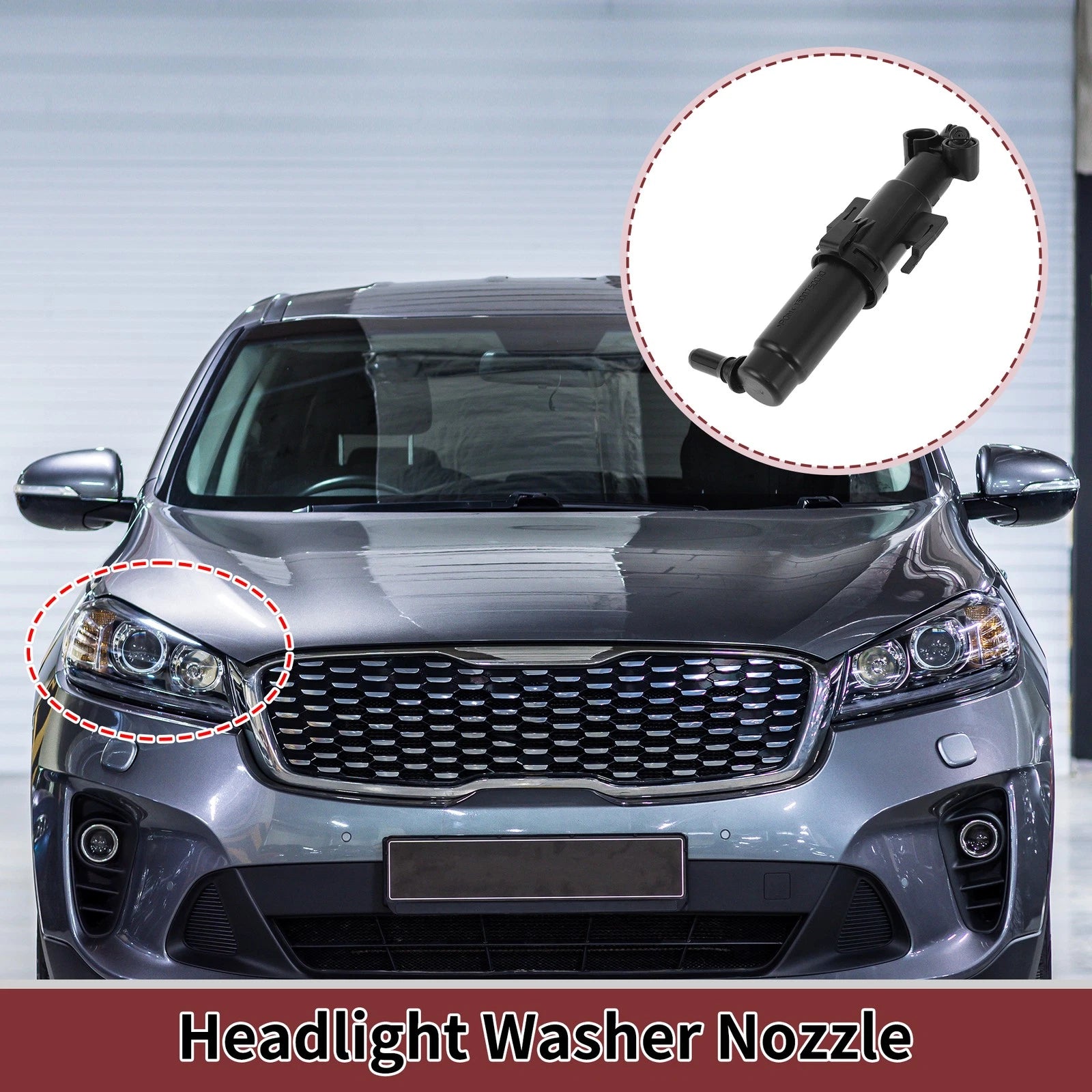 Headlight Washer Nozzle Front Passenger Side for BMW 528i (2011–2016)