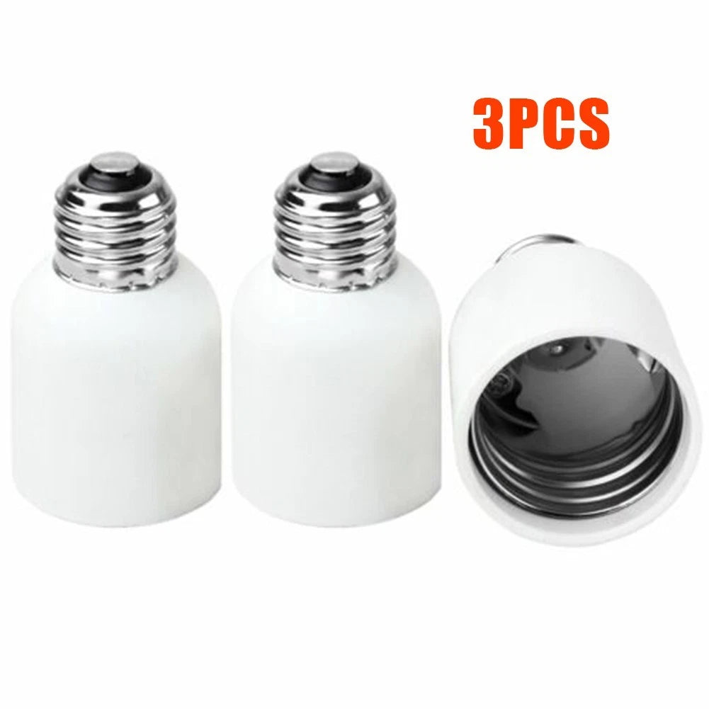 Set of 3 Light Bulb Adapter E26/E27 to E39/E40 for Mogul Base