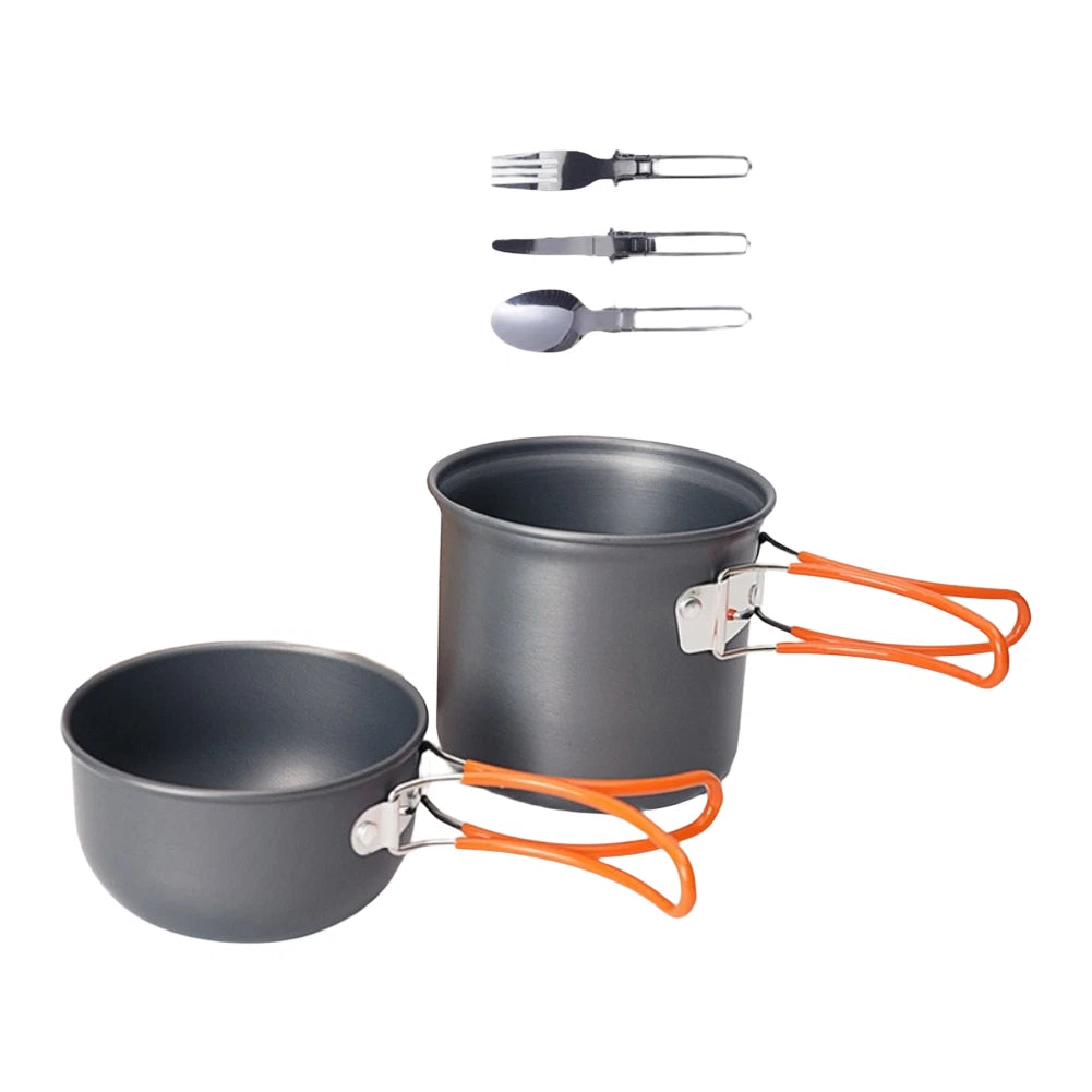 Lightweight Portable Cookware Set for Campers (1-2 Person)