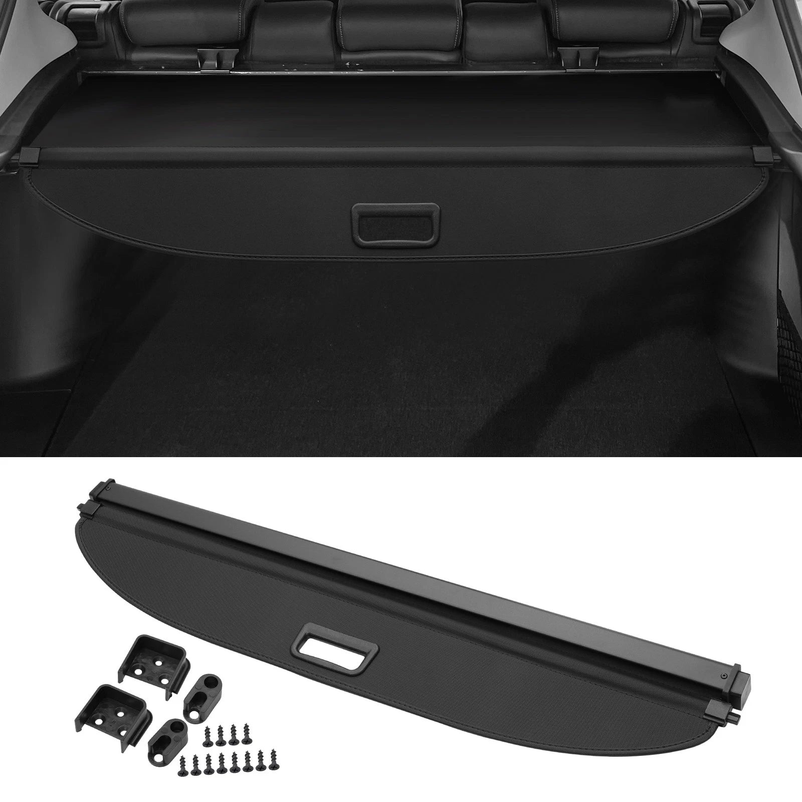 Retractable Cargo Cover for Volkswagen Tiguan (2007–2016) Gloss Black