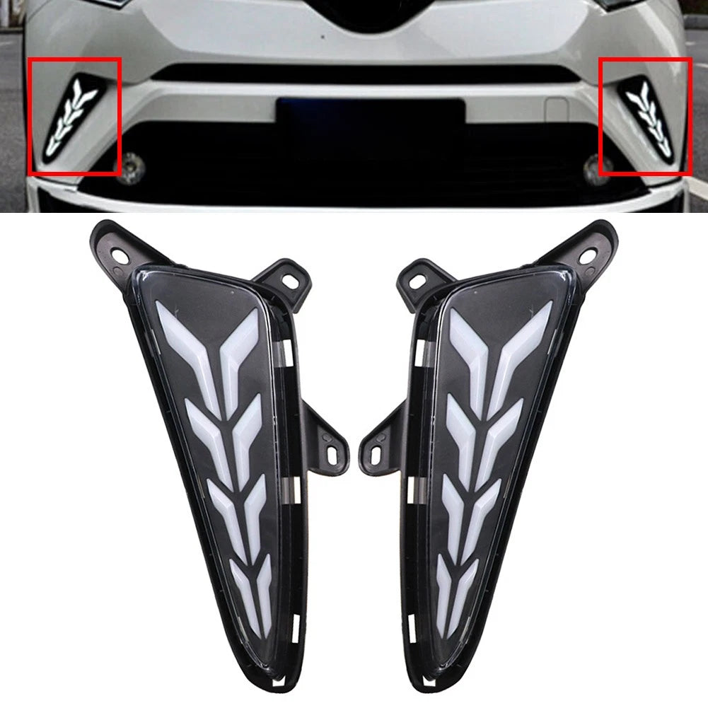 DRL LED Daytime Running Fog Lights for Toyota CHR (2018–2019)
