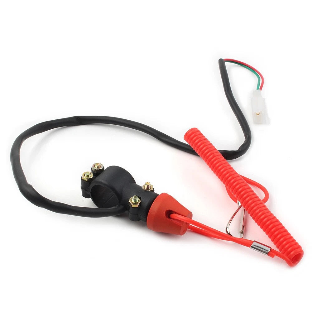 Engine Stop Kill Switch Safety Tether Lanyard for Pit Dirt Quad Bike
