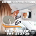 Makeup Mirror Cover Sun Visor Cap Clip Replacement for Scion iA (2016–2017)