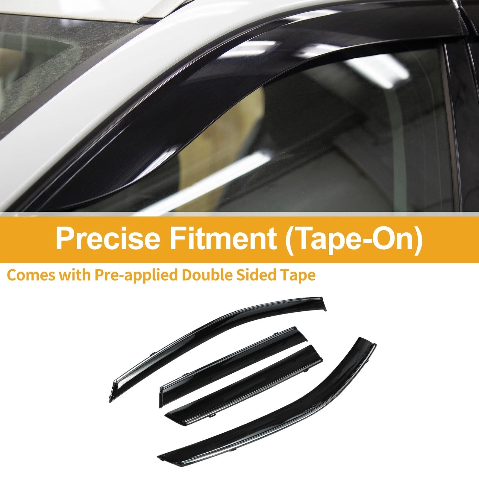 Window Deflectors Side Window Vent Visors for Subaru Outback (2015–2019) 1 Set