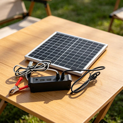 12W Solar Panel for Outdoor Use (Waterproof Design)