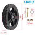 4X 10 Inch Solid Lawn Mower Wheels Kit for Cart Push Mower