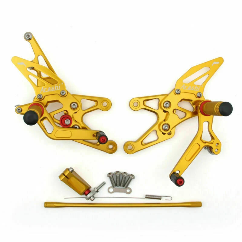 Rearset Rear Set for Yamaha YZF 1000 R1 (2007–2008) Gold T9