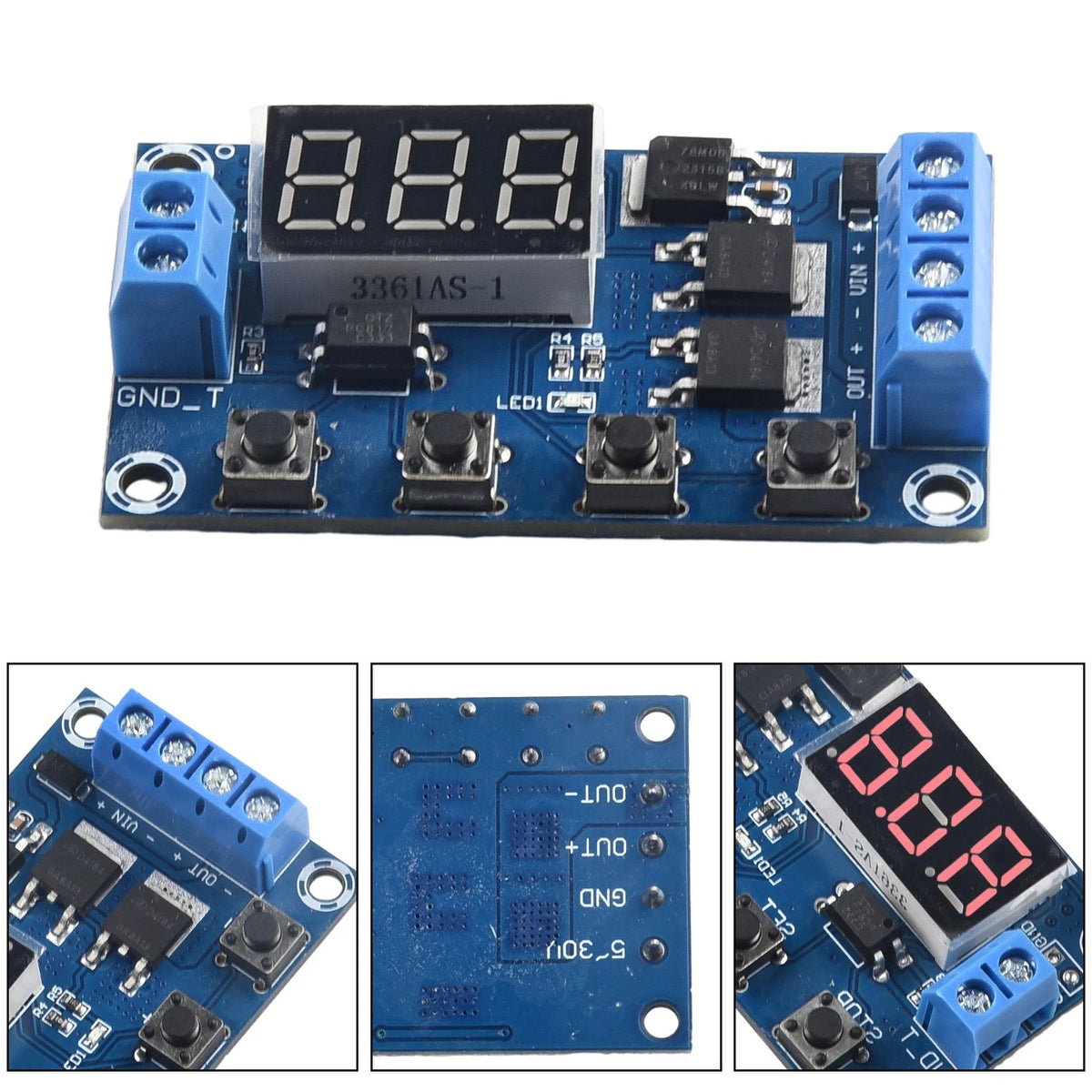 Wide Voltage Input Relay Delay Board Multifunctional Timer