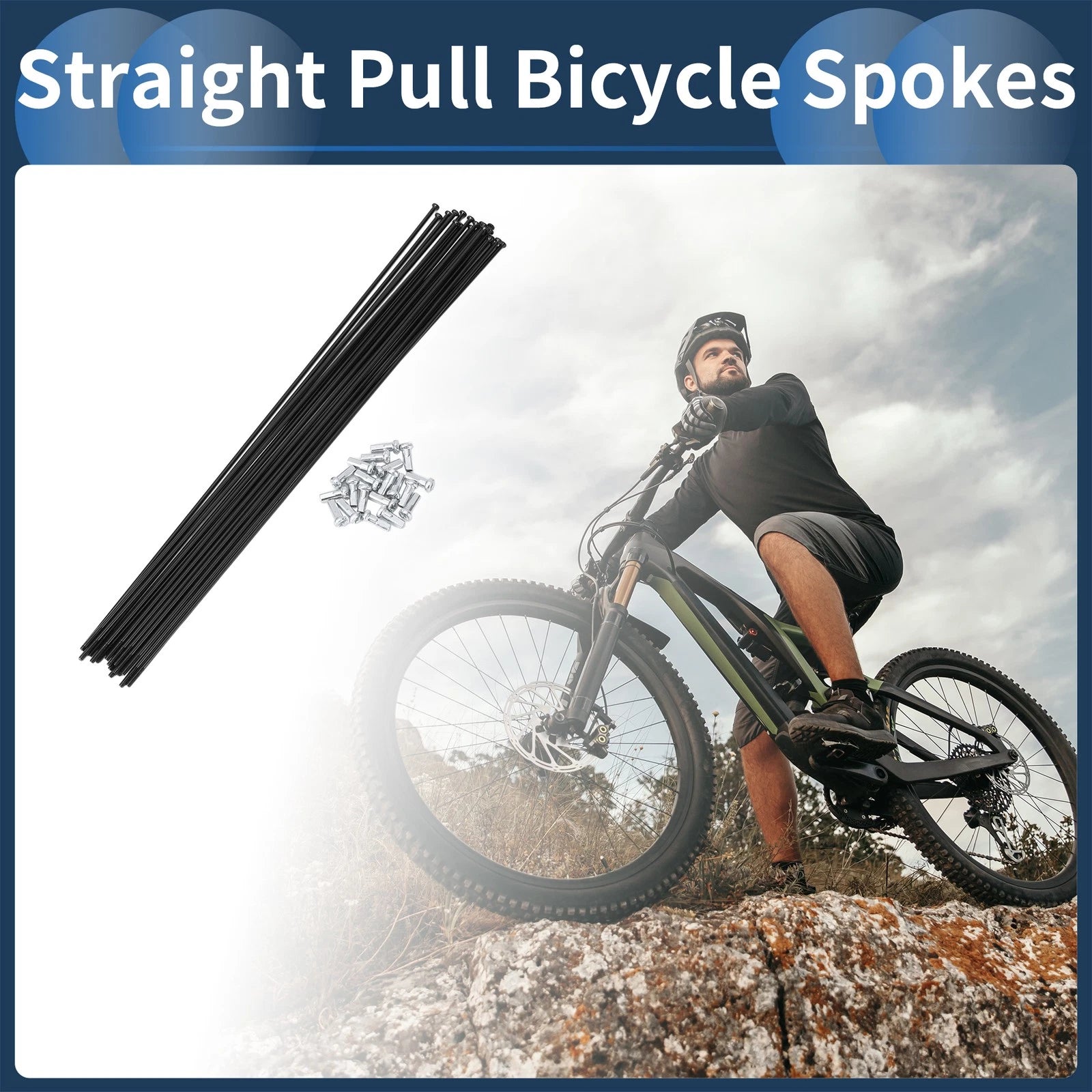 Spoke Set Straight Pull 259mm for 20in Bike Wheel (2000–2026)