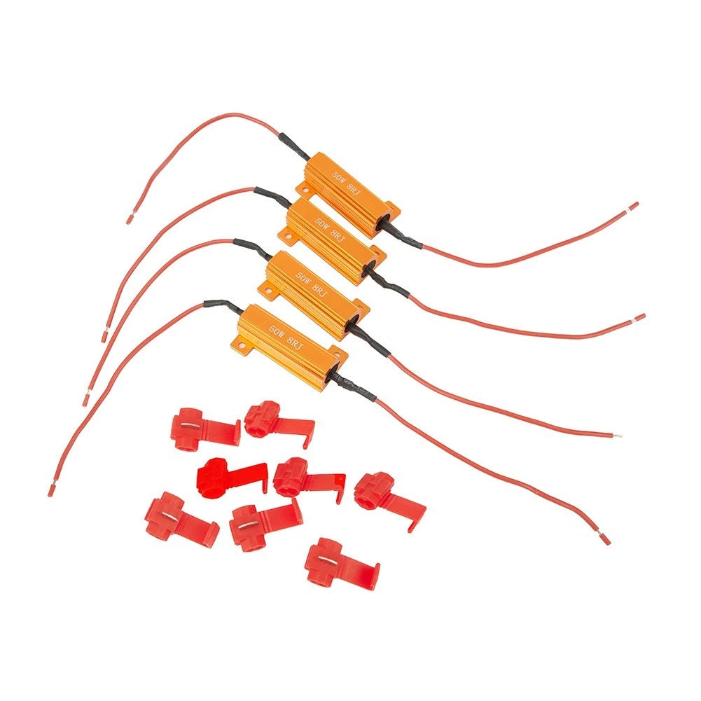 4X 50W 8ohm LED Load Resistor Decoders for Turn Signal Flash Fix
