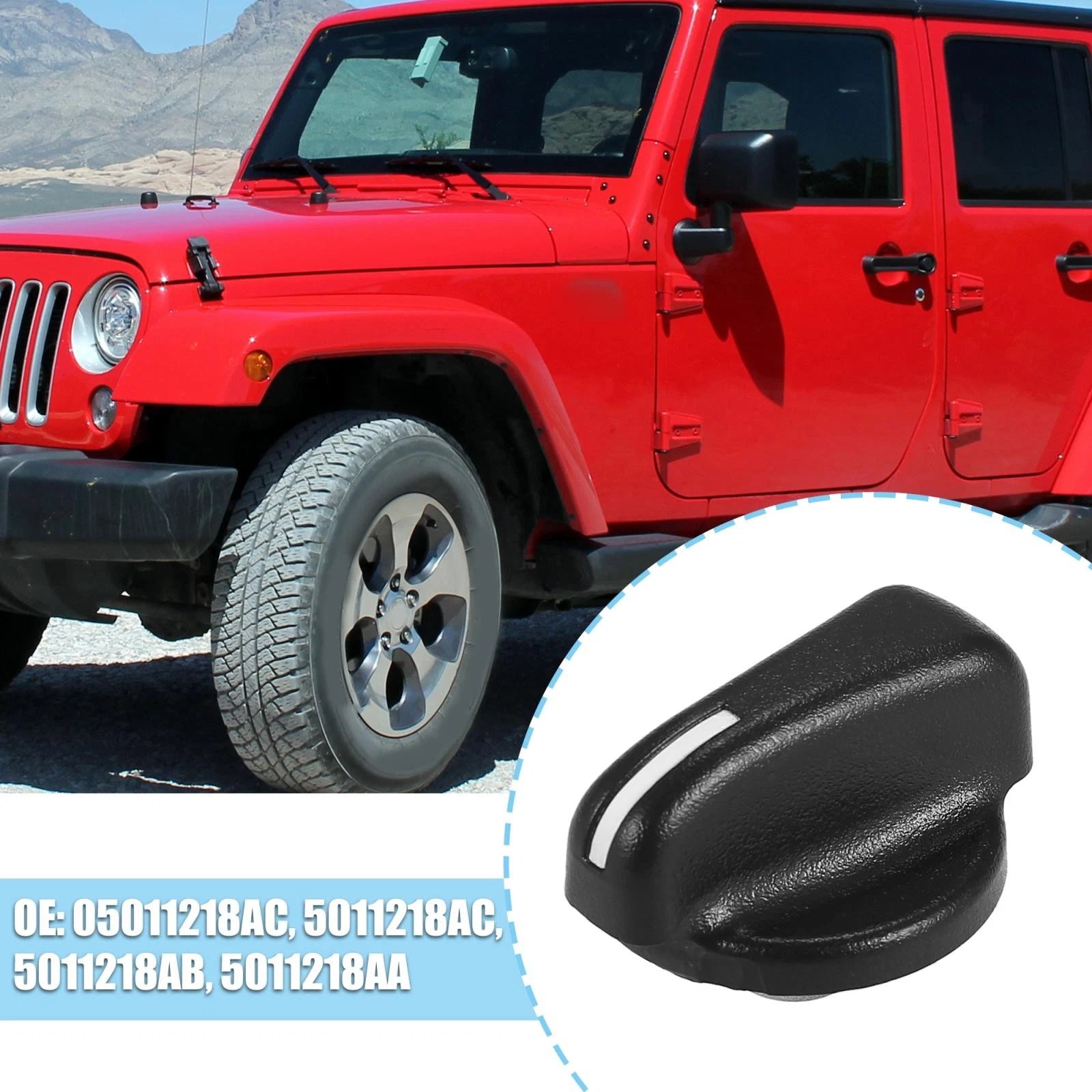 AC Heater Blower Fan Control Knob Switch for Dodge Ram 3500 Van (2003–2010)