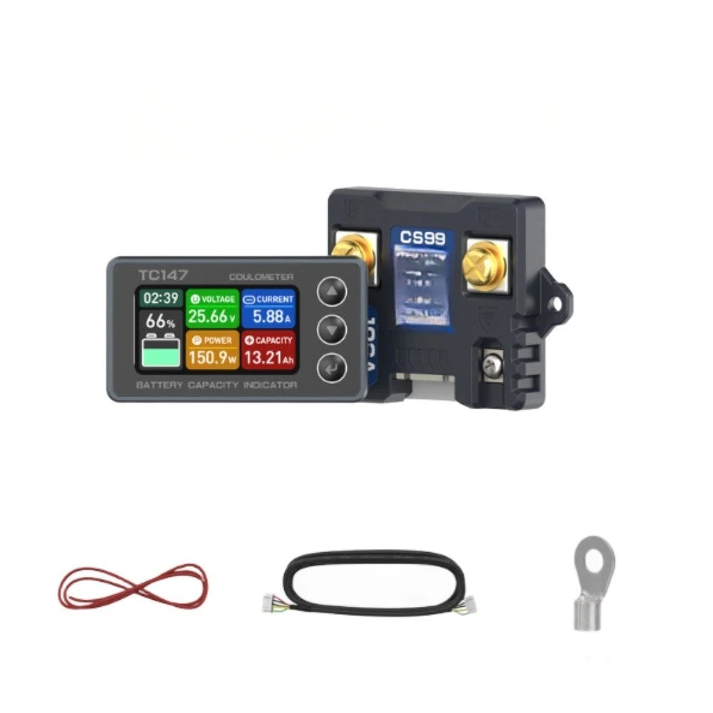 TC147 High Resolution Coulomb Meter for 30A CS30 or 75A ACS50 Optional Sensor