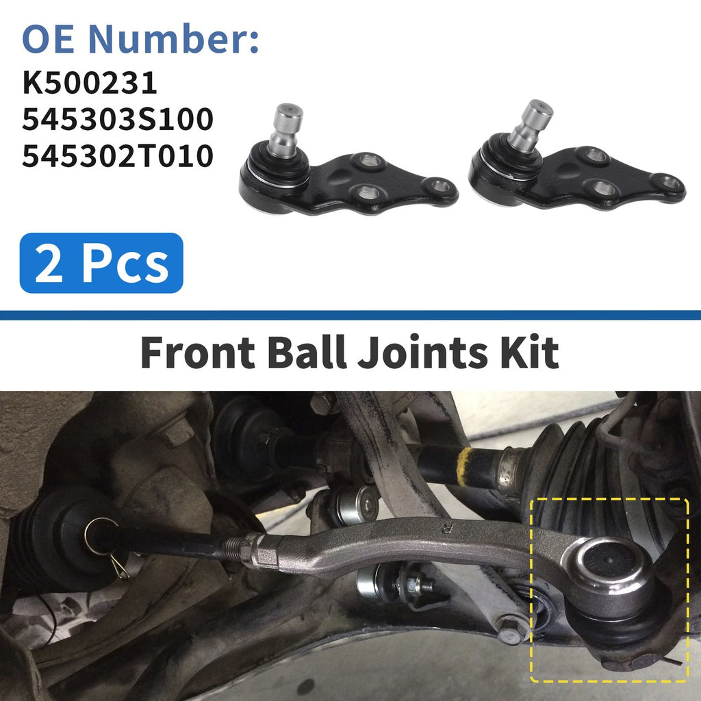 2 Pcs Front Lower Ball Joints for Hyundai Sonata (2011–2014)