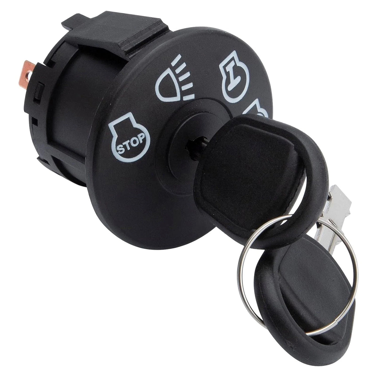 1 PC 7 Pins Black Starter Ignition Switch with 2 Keys for John Deere 155C/L100