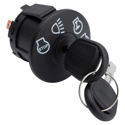 1 PC 7 Pins Black Starter Ignition Switch with 2 Keys for John Deere 155C/L100
