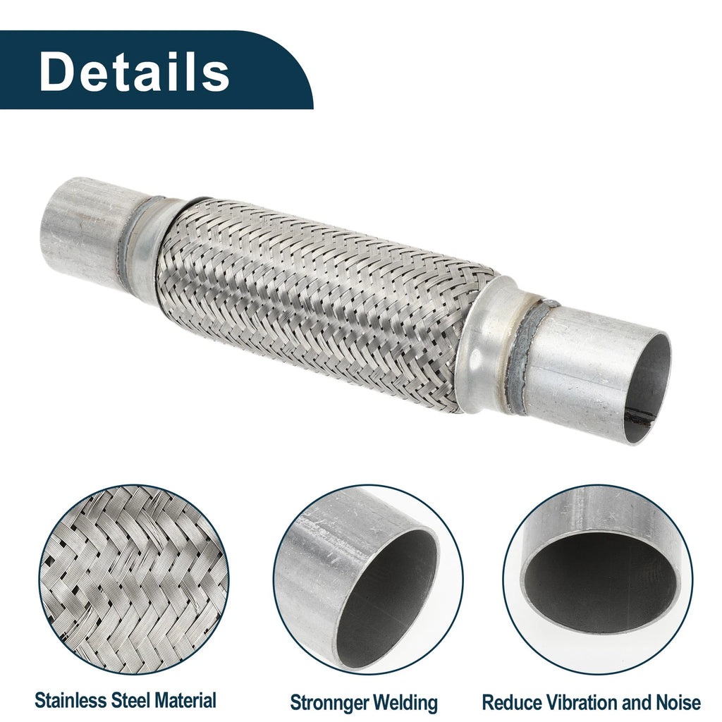 Exhaust Flex Pipe 1.88 Inch OD for Universal Applications (1Pc)