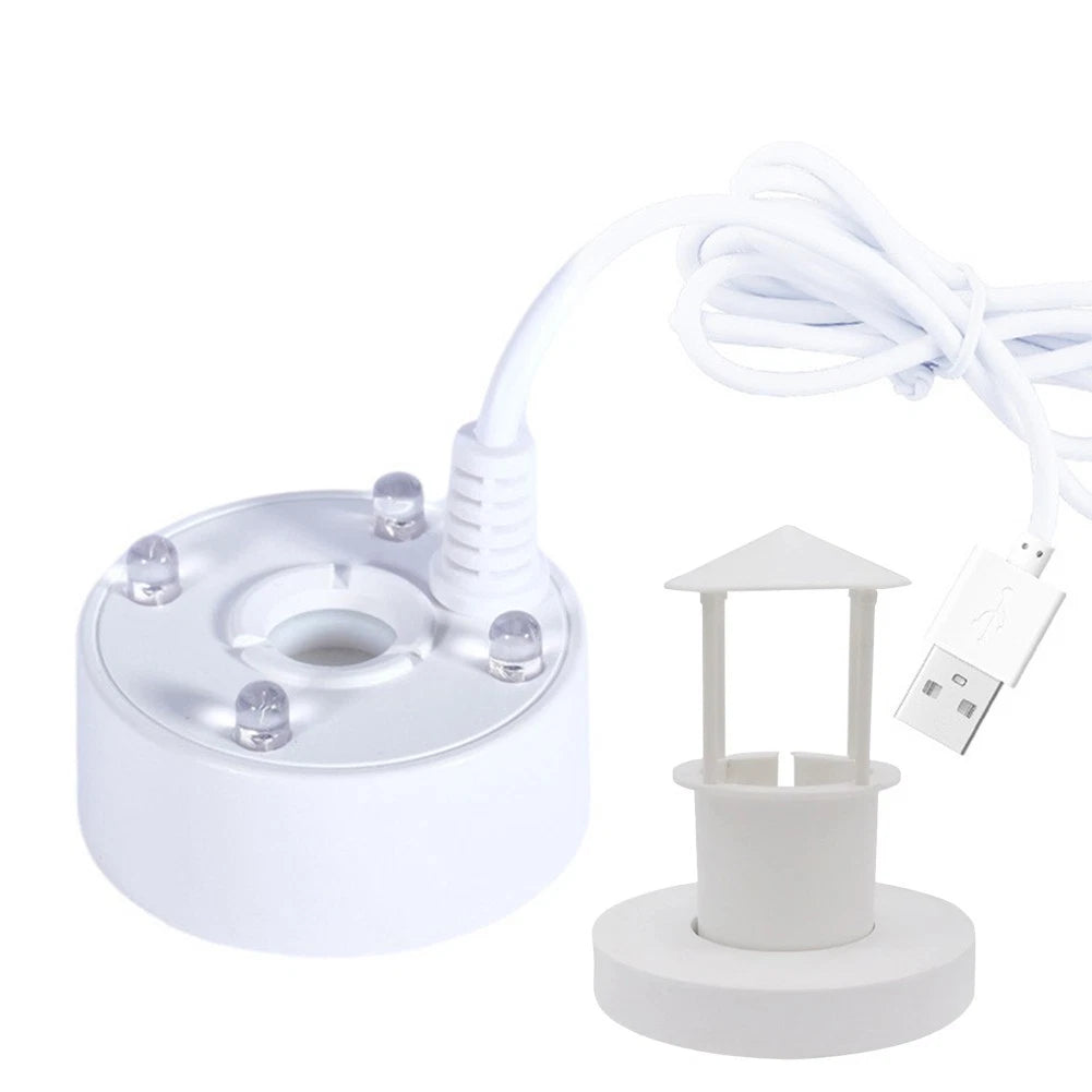 LED Light Mist Maker for Fountain Pond Aquarium Water Feature Decor