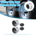2pcs Trailer Axle Dust Grease Cap Rubber Plugs Set for 1.98 in Trailer (—)