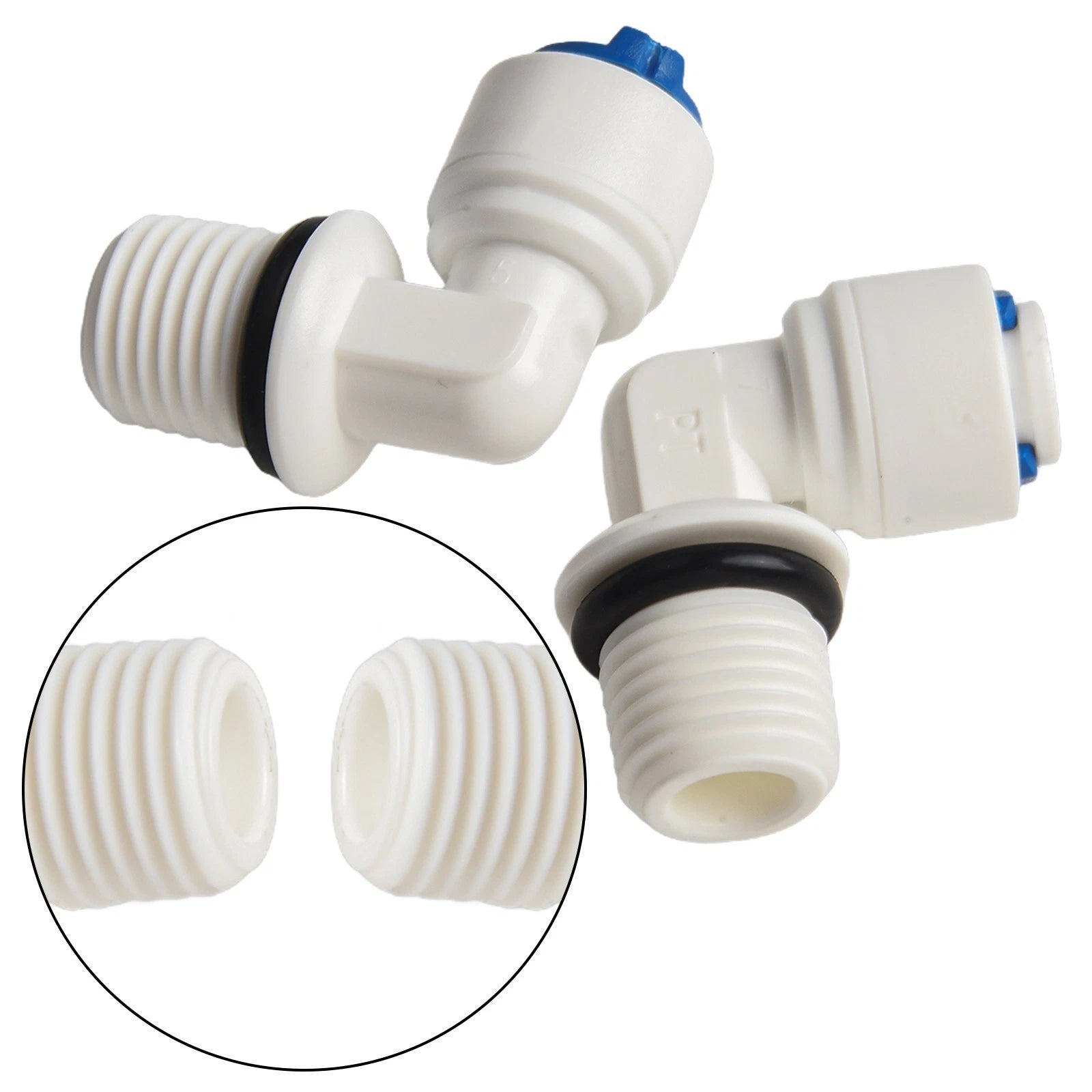 2X Push Fit Tube Elbow Quick Connect 12mm for Water Filter