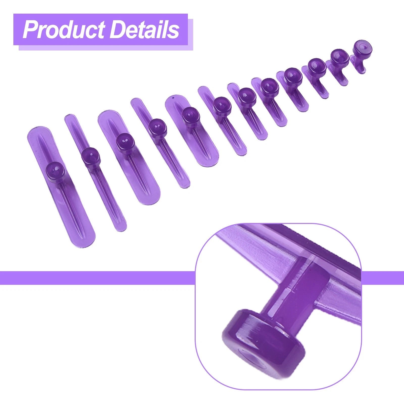 12pc Glue Tabs Dent Removal Tools for Car Body (Universal)