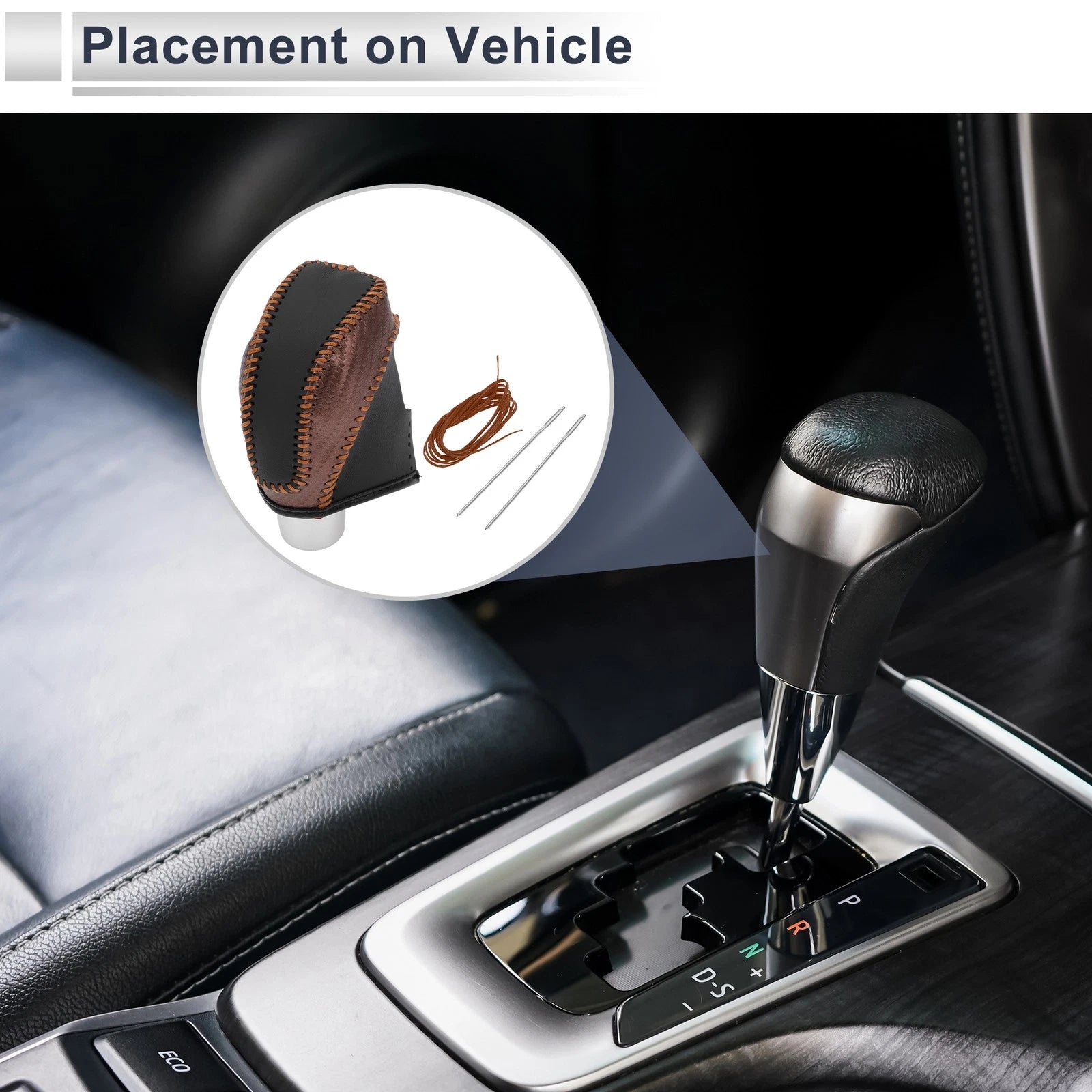 Gear Shift Knob Cover Replacement for Subaru Impreza (2017–2023) Carbon Fiber