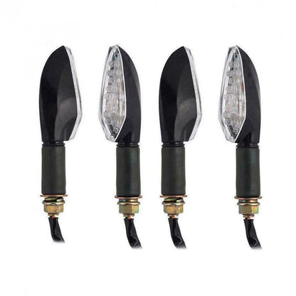 Set of 4 LED Turn Signal Indicator Lights for Motorcycle (12V)