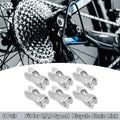 6 Speed Chain Master Link Connectors Pair for Bike Bicycle Silver Tone (1)