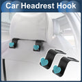 2 Pcs Universal Car Seat Headrest Hook for Hanging Purses (Blue)