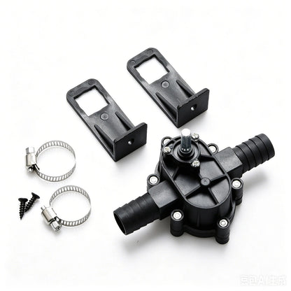Hand Drill Pump for Aquarium Water Use (Self-Priming, Portable)
