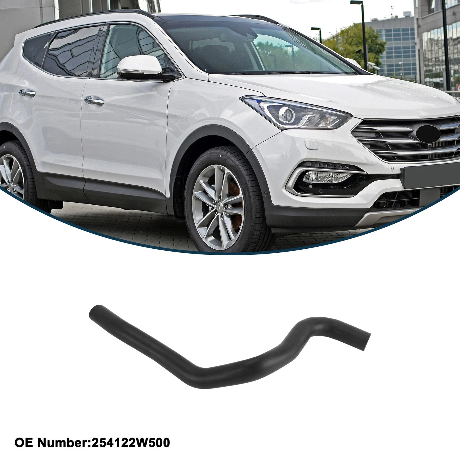 Radiator Hose Replacement for Hyundai Santa Fe 2015 Rubber Downpipe