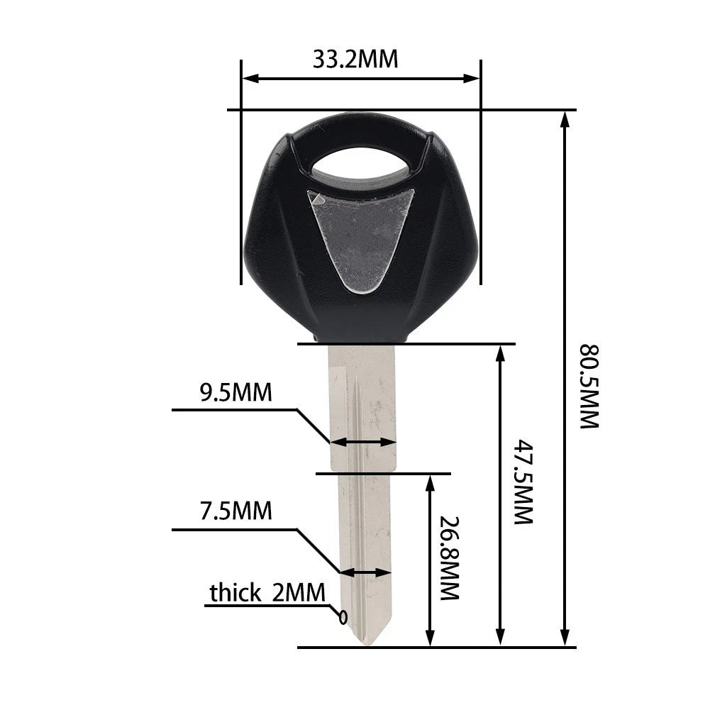 Motorcycle Blank ignition Key Uncut Blade For Yamaha YZF-R25 YZF-R3 ALL YEAR
