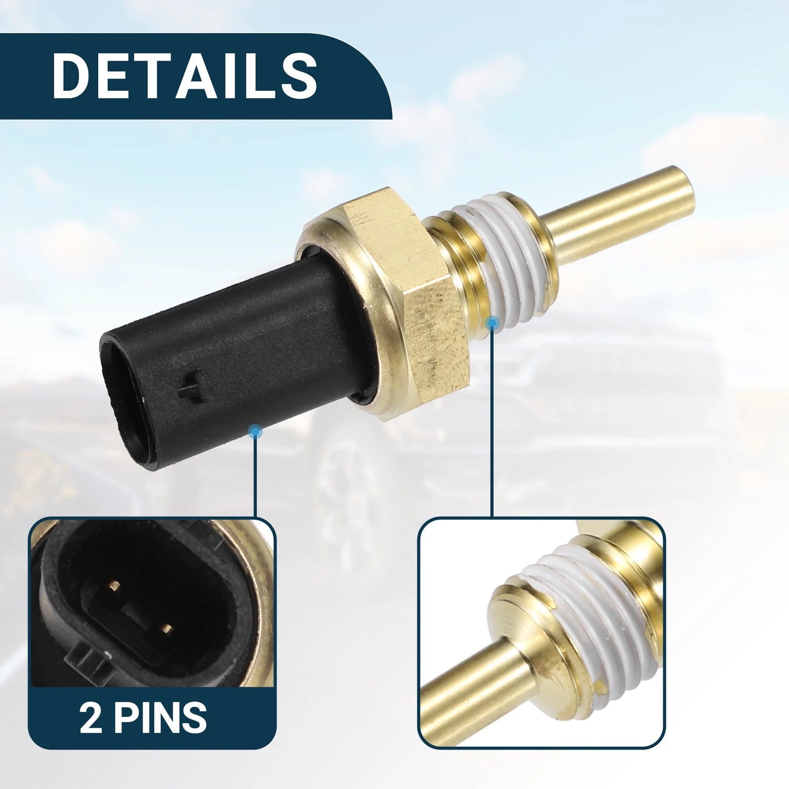 Coolant Temperature Sensor for Chevrolet Express (2003–2023) 1Pcs